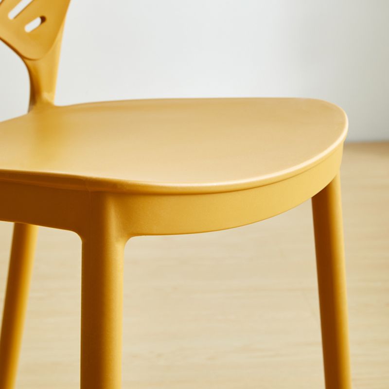 Estilo contemporáneo que cena la cocina plástica de la silla con la parte posterior abierta que cena las sillas sin brazos