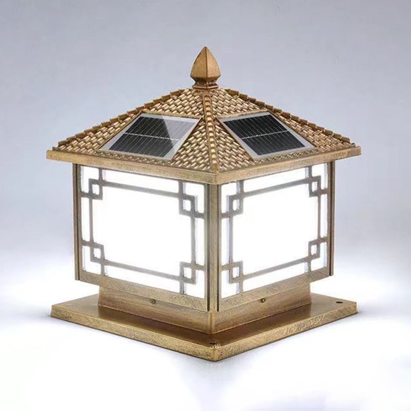 Modern Minimalist LED Pillar Lamp Household Solar Light for Garden