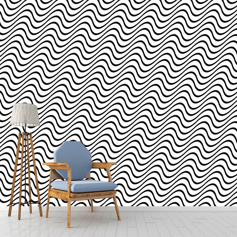 Square Illustration Wall Mural Decor Geometry Mural Wallpaper for Living Room