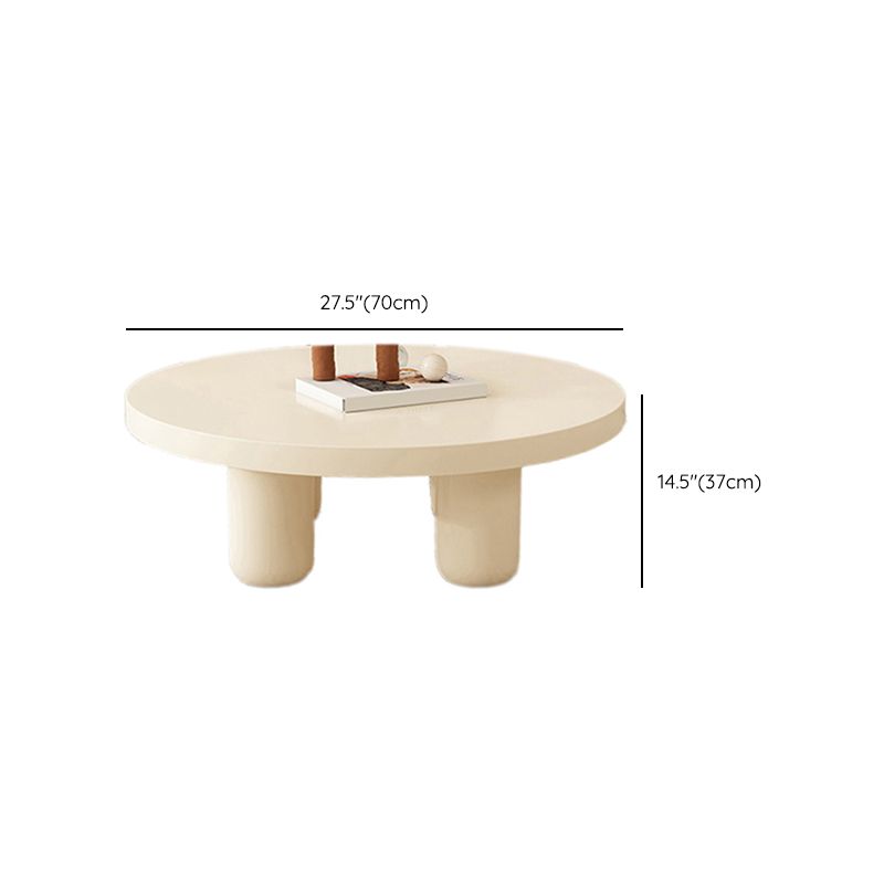 Wood Coffee Cocktail Table White Coffee or End Table with 4 Legs