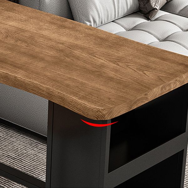 Contemporary Rectangular Bar Table Set 1/2/3 Pcs Solid Wood Bar Table and Stools