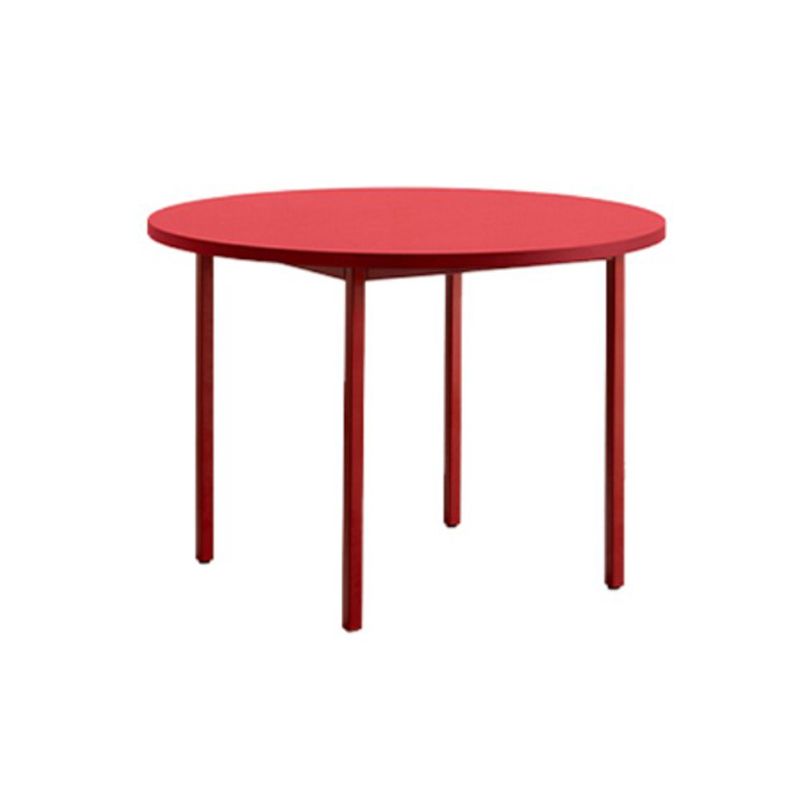 Modern Round Top Dinette Table Metal Base Dining Table for Coffee Shop