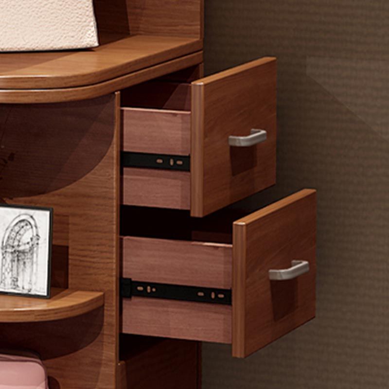 Bedroom Wardrobe Storage Cabinet Artificial Wood Modern - Armoire with Shelves