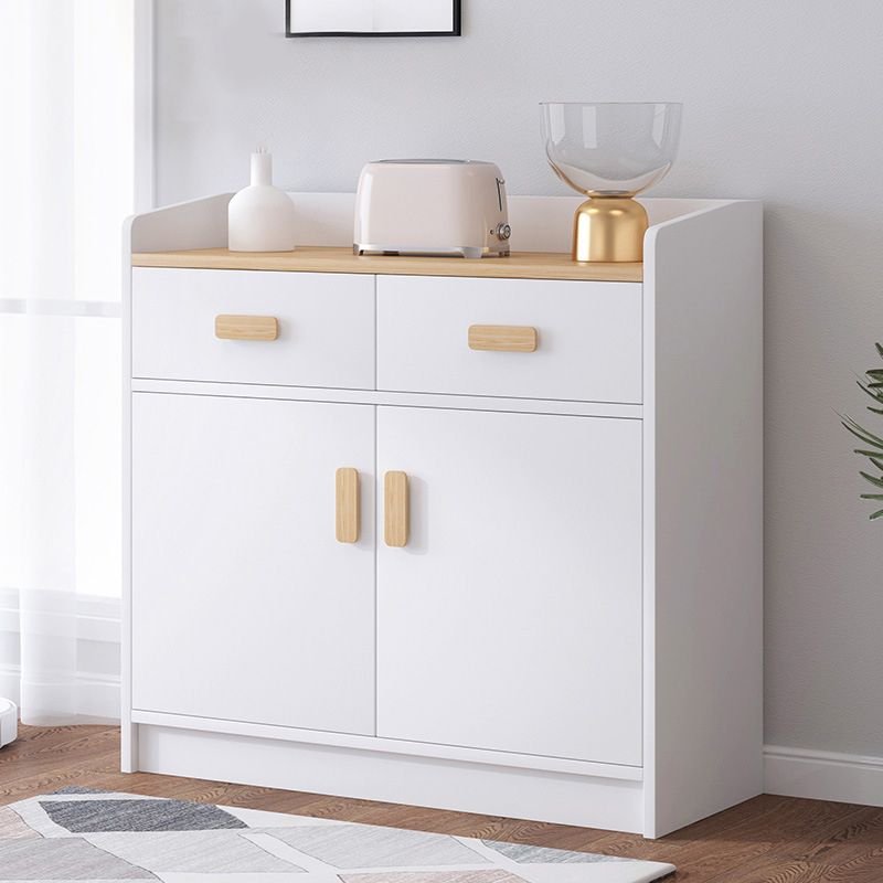 13.77" Wide Accent Chest with Drawer Contemporary Wood Chest with Door