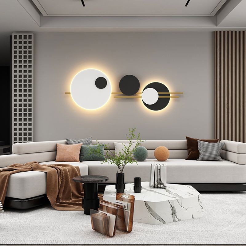 Estilo nórdico Luz de pared de metal Colorido LED LED Disconce para sala de estar