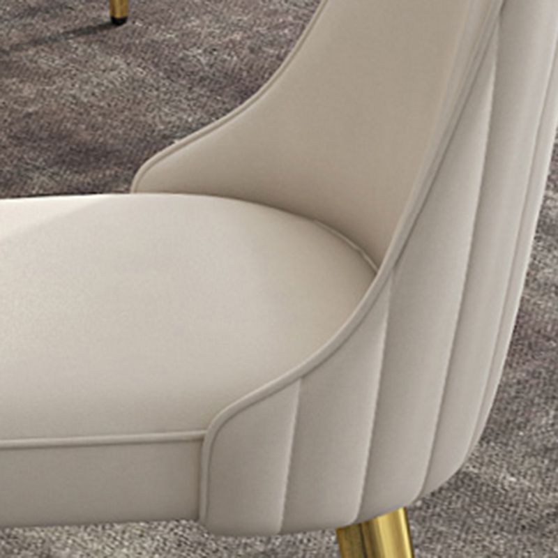 Glam Dining and Accent Chairs Indoor Parsons Curved Side Chair