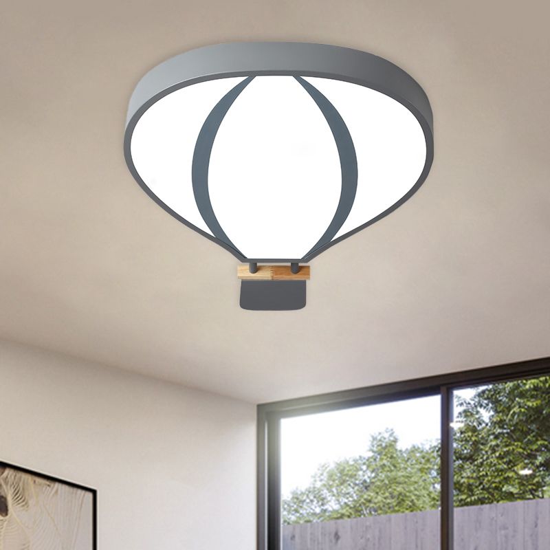 Lampada da incasso del palloncino dell'aria calda acrilica Nordic LED in bianco/grigio/verde per la camera da letto del bambino