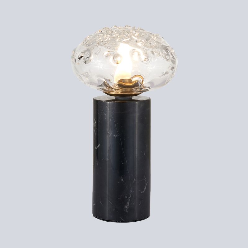 Lampada da tavolo a 1 tavolo contemporanea Black Lettura ovale Luce