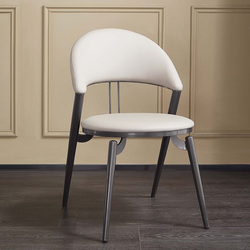 Contemporary Dining Chair Kitchen Open Back Dining Side Chair