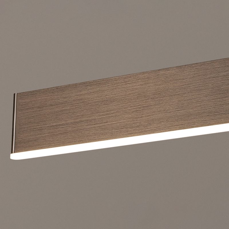Brown Rectangular LED Wall Lamp in Modern Artistic Style Aluminium Rotatable Wall Light for Bedroom