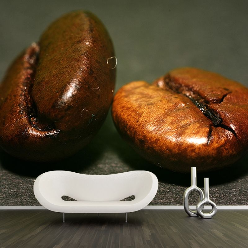 Customized Fragrant Coffee Beans Mural Wall Decor Environment Friendly for Coffee Shop
