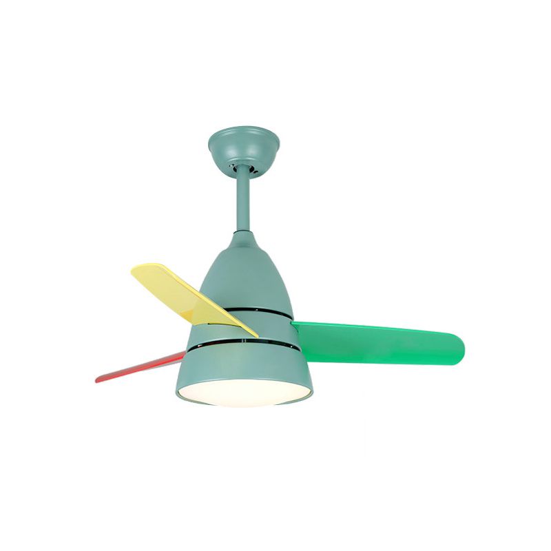 Modern Style Ceiling Fan Lamp Metal 1 Light Ceiling Fan Light for Bedroom