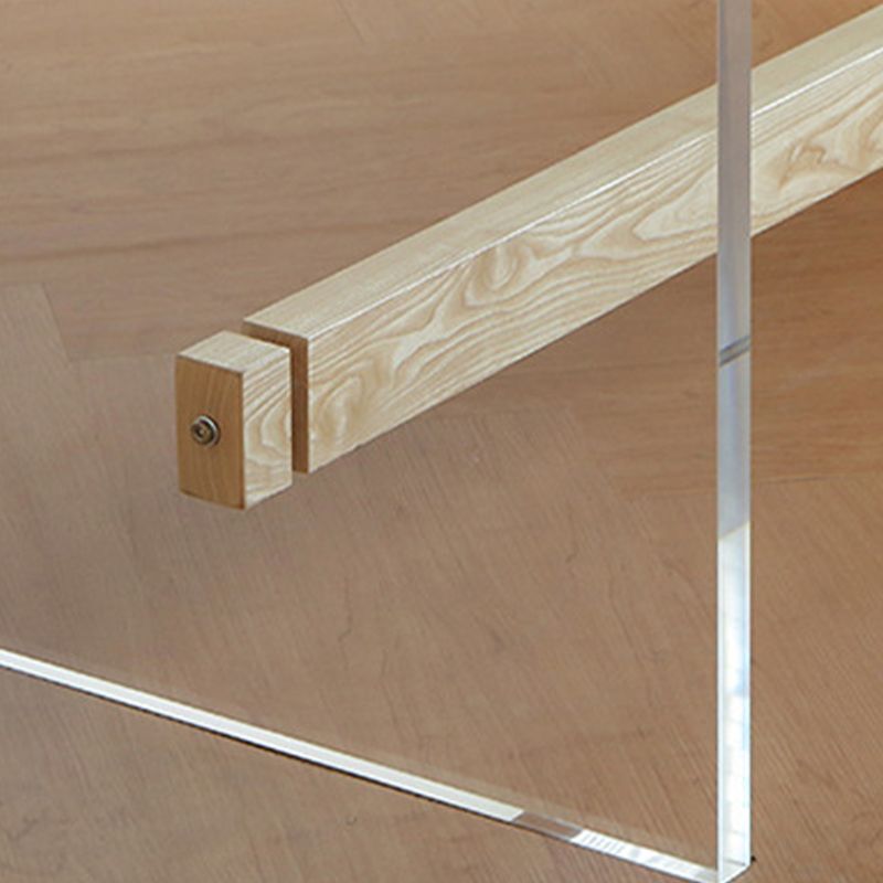 Specialty Dining Table Modern Brown in Solid Wood Table for Kitchen