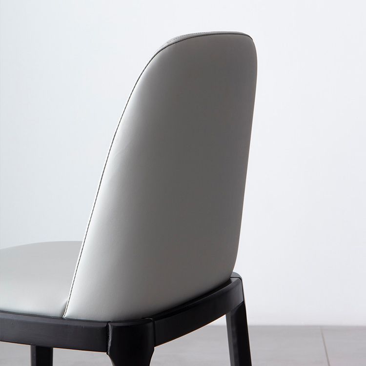 Silla de comedor de madera estilo Glam, silla individual sin brazos para cocina
