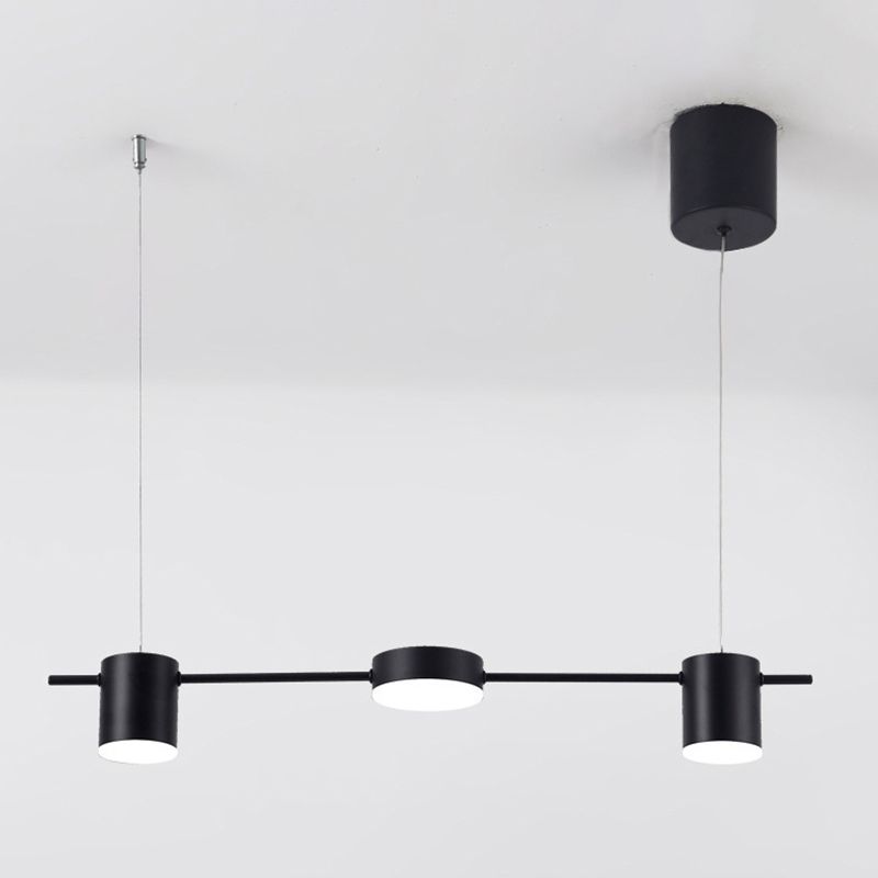 Luci a sospensione dell'isola cilindro Ultra-Contemporanea Isola Acrilico Luci a sospensione per ristorante
