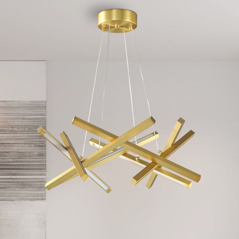 2 Color Optional Hanging Ceiling Light Modern Chandelier for Living Room Bedroom