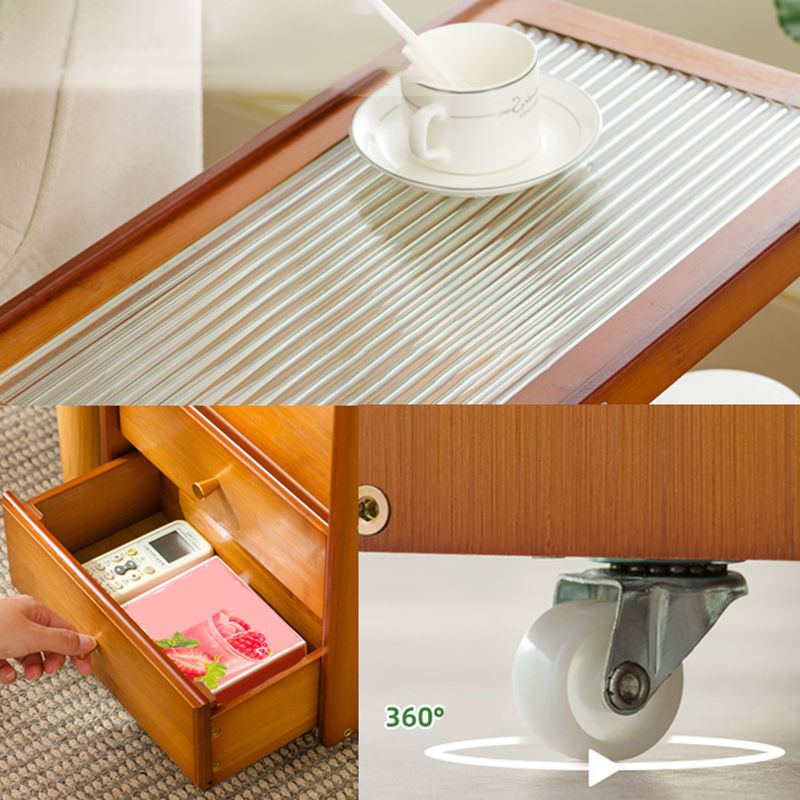 Rectangular End Table 27.6" W x 11.8" D x 23.6" H Wooden Modernistic Side Table