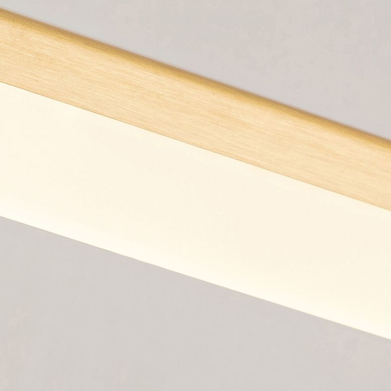 Linear Shape Metal Mirror Wall Light Modern 1-Light Mirror Wall Mounted Light
