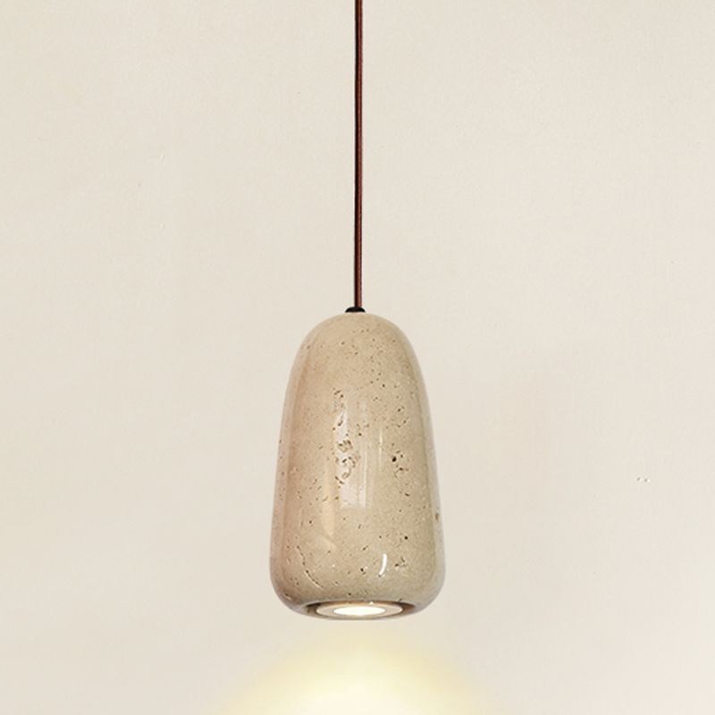 Unieke schaduw hangende verlichting moderne stijl steen 1 lichte hanglamp voor restaurant