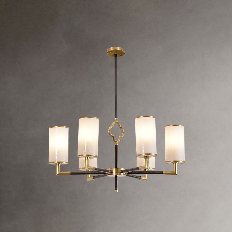 Luces colgantes colgantes de cilindros modernos de vidrio colgante moderno