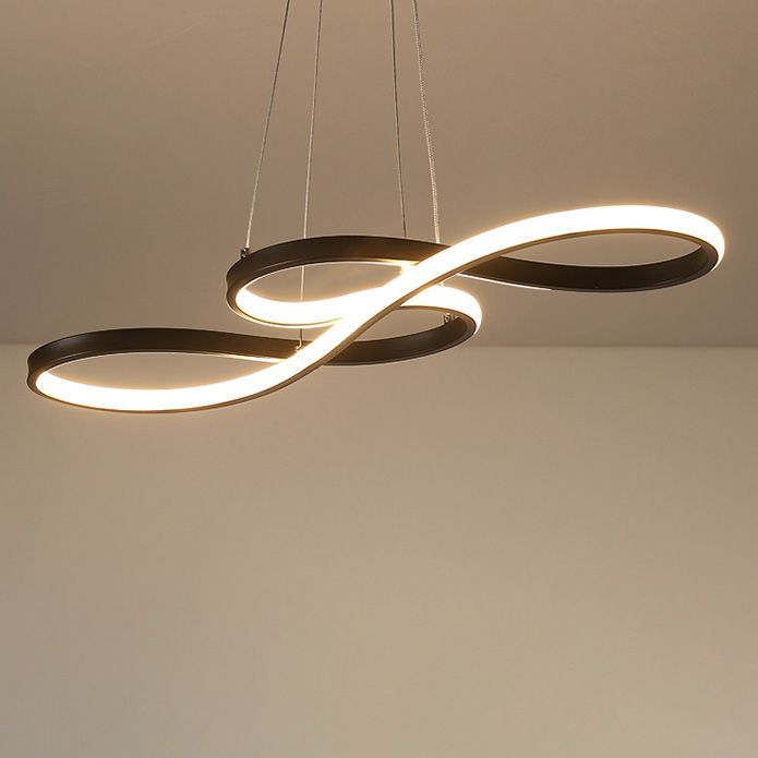 Twist LED kroonluchter acryl -led hanglampverlichting voor eetkamer slaapkamer