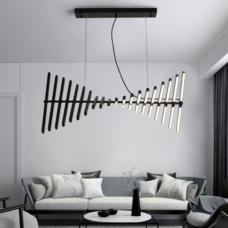 Modern LED Island Light Multi Lights Island Hanging Light with Acrylic Shade