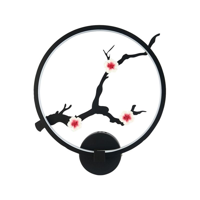 Contemporary LED Wall Light Household Circle Wall Lighting Fixture for Living Room