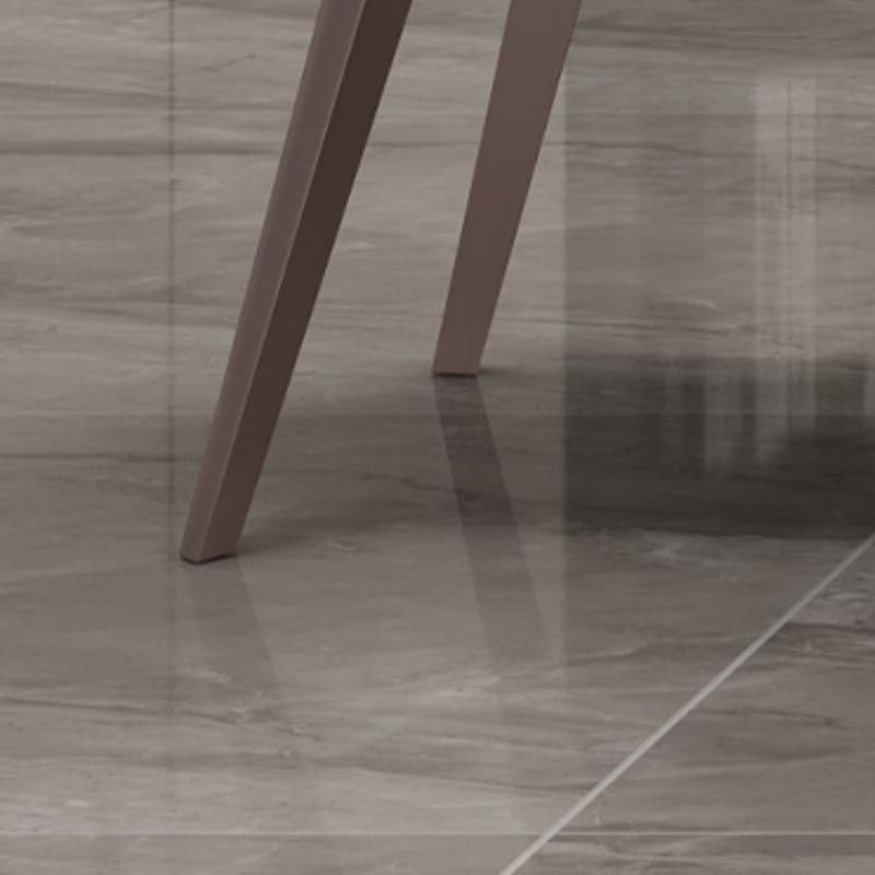 Contemporary Metal Dining Chair Parsons Furniture in Matte Finish for Home