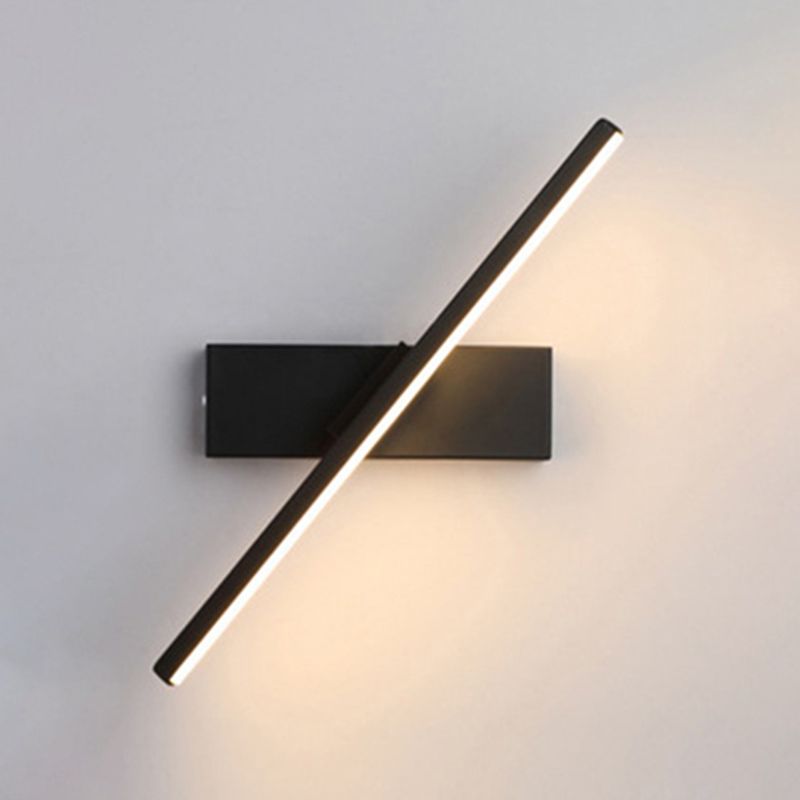 Modern Simple Aluminum Wall Light LED Strip Shape Rotatable Wall Lamp for Bedroom