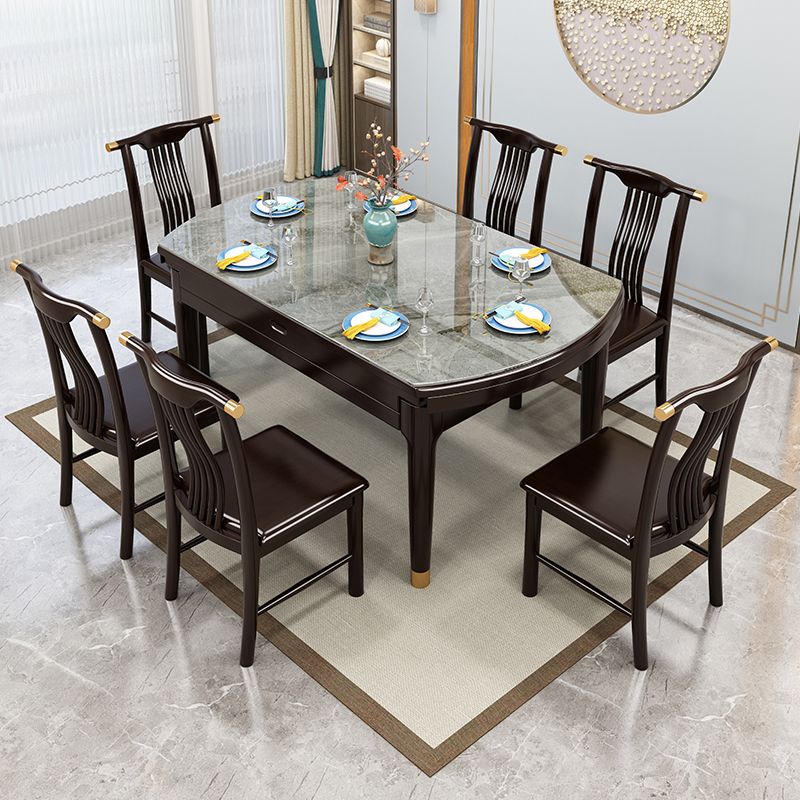 Glam Round Sintered Stone Table StrENDeerbare standaard eettafel voor keuken