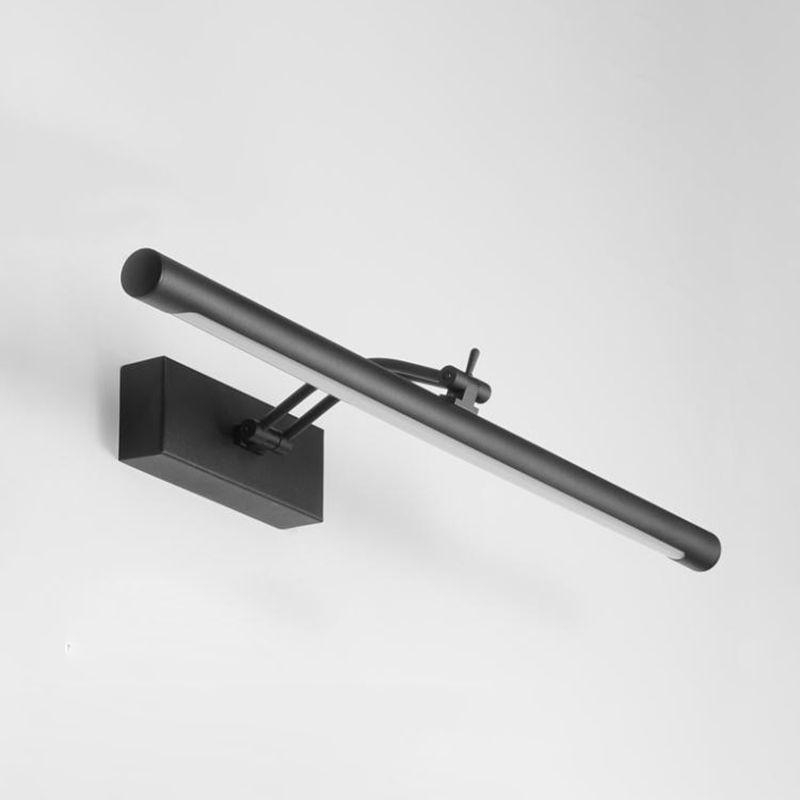 Lineaire wandverlichting Moderne stijl 1 Lichte ijdelheid SCONCE LICHTEN IN ZWART