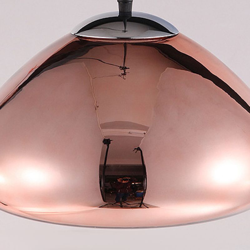 Moderne stijl brood tint hangend glass 1 lichte hanglamp voor het bed naast