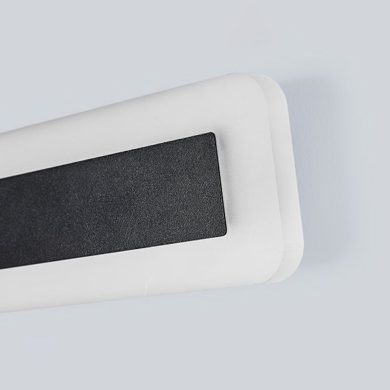 Luci da parete in metallo in metallo Moderno 1 Fun a monte della testa a parete con finitura nera