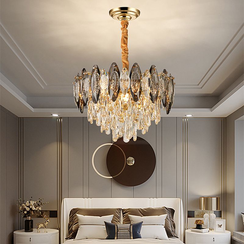 Luz de la isla geométrica de estilo moderno Iluminación de la isla de cristal para isla de cocina