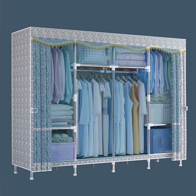 Modern Style Metal Wardrobe Bedroom Wardrobe Closet with Legs