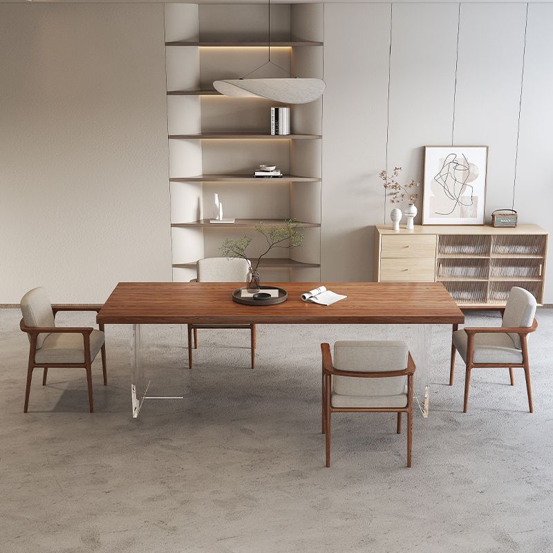 Industrial Rectangle Pine  Dining Table 1/5/7 Pieces Dining Set for Dining Room