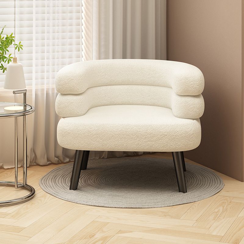 Modern Living Room Accent Armchair Basic Four Leg Accent Armchair