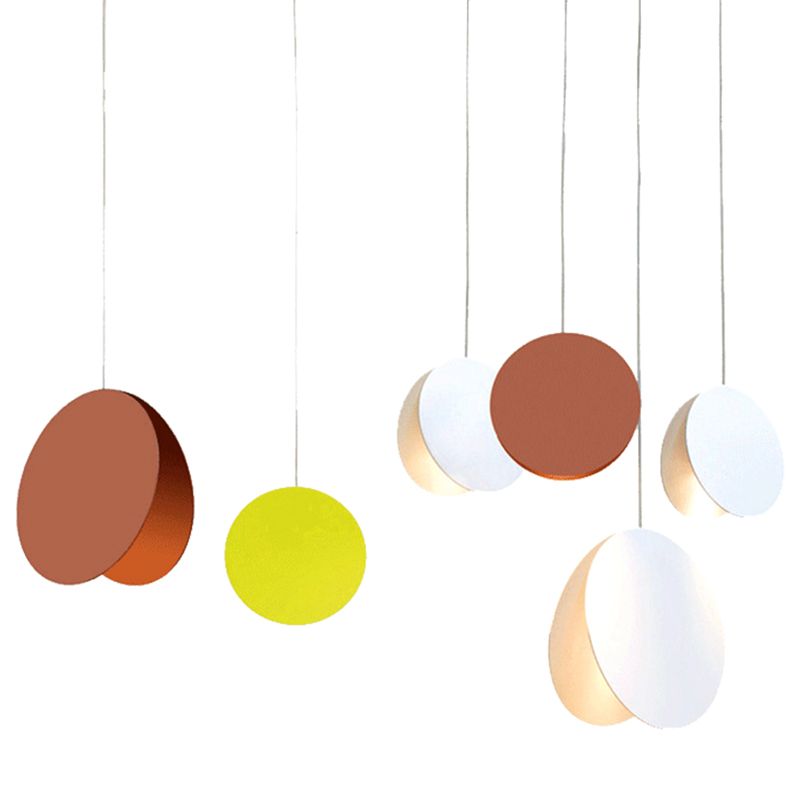 Folded Dinning Room Hanging Light Fixture Metal Contemporary Pendant Lighting Fixture