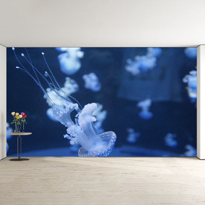 Mysterious Seabed Wall Mural Modern Style Mildew Resistant for Sitting Room