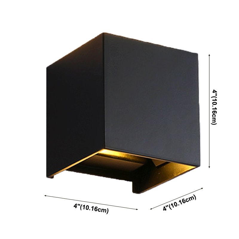 Zeitgenössische einfache Wandleuchte LED Black Wall-Washer Light für Wohnzimmer