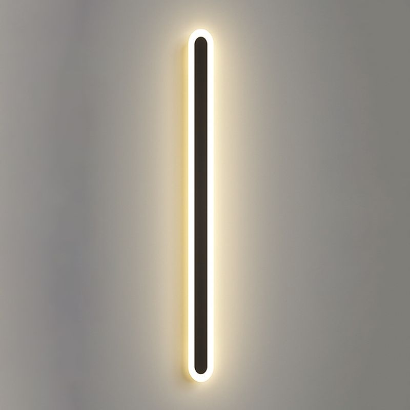 Langstreifen Schatten Wandbeleuchtung moderner nordischer Metall 1 Light Leuchtenlampe