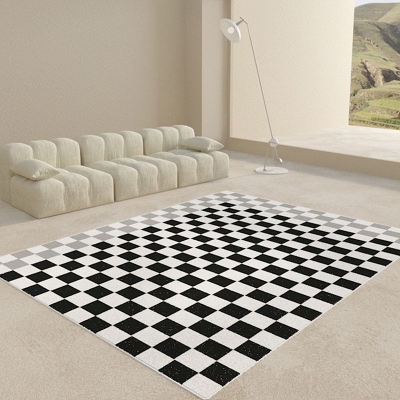 Tapis de motif en bois moderne de couleur unie simple du tapis de motif en vile