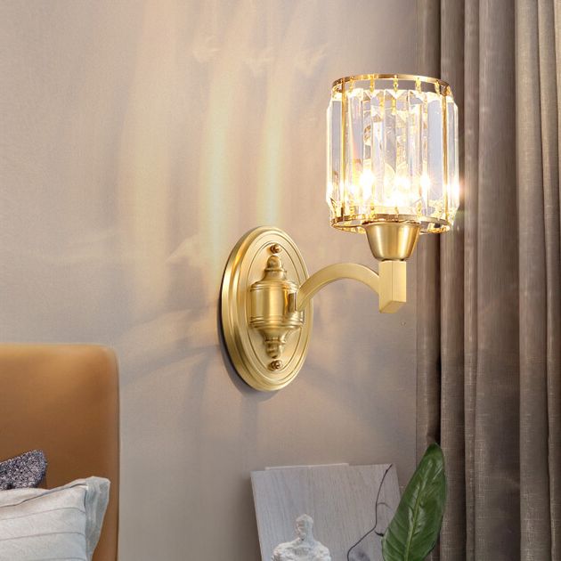 Lampada a parete in metallo con criminalità tamburo Postmodern a parete montata