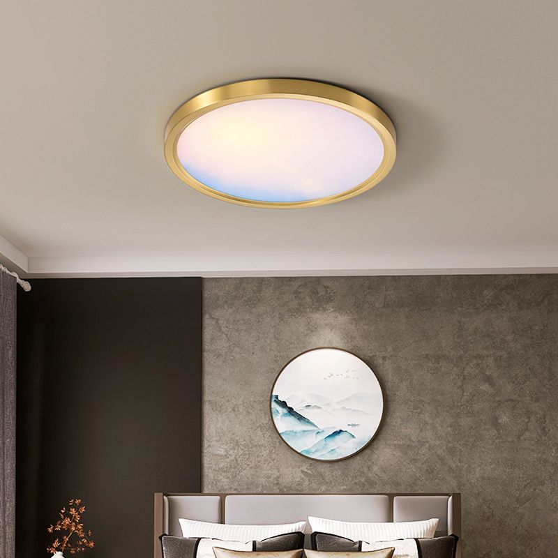 Modern Ceiling Lamp Colorful LED Flush Mount Light Fixture for Bedroom