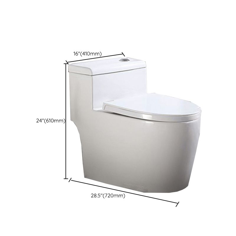 Contemporary White Ceramic Toilet Bowl Floor Mounted Urine Toilet for Washroom