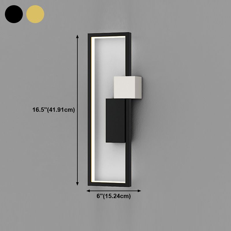 Metal Geometric Shape Wall Light Modern Style Multi Lights Wall Mounted Light Fixture