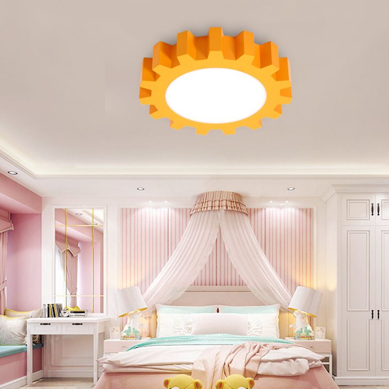 Metal Gear Ceiling Mount Light Cartoon LED Ceiling Light for Kindergarten