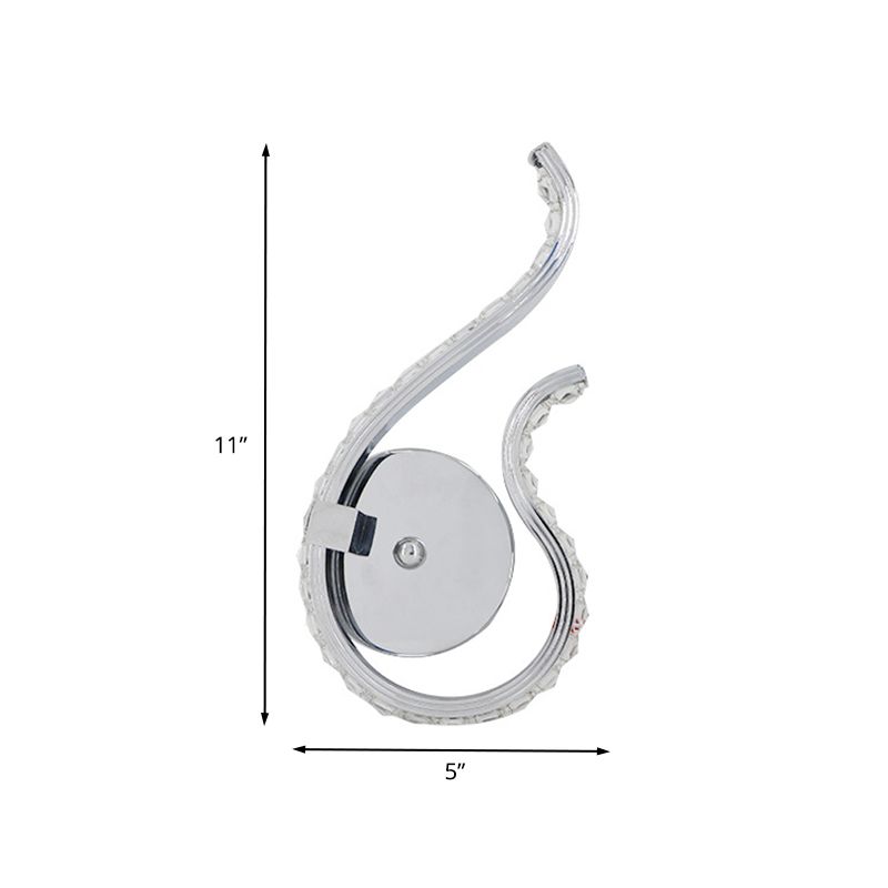 Twist Wall Light Applique en métal moderne LED Mur à coucher LEMPE MOURT