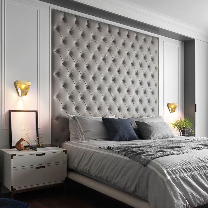 Modern Minimalist Style Geometric Wall Mounted Light Fixture Crystal 1 Light Wall Sconces for Bedroom