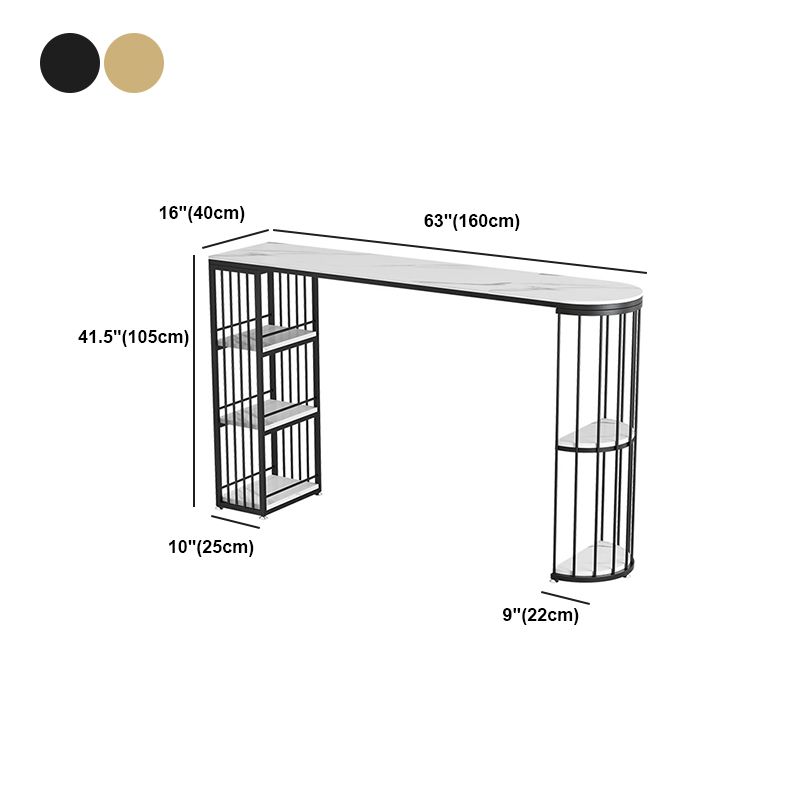 White Stone Bar Table Set 1/2/3 Pcs Free Form Bar Table with Armless Bar Stools